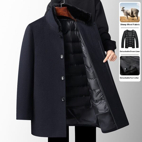 Wool Overcoat Detachable - Image 8