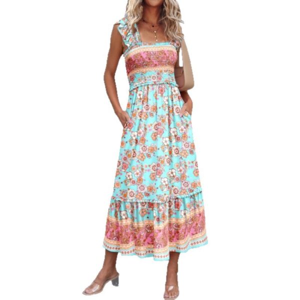 European And American Sweet Personalized Fashion Seaside Vacation Style Summer Dress - Image 6