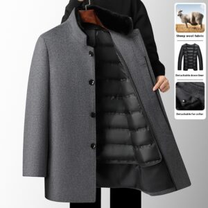 Wool Overcoat Detachable