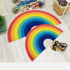 Rainbow bath mat