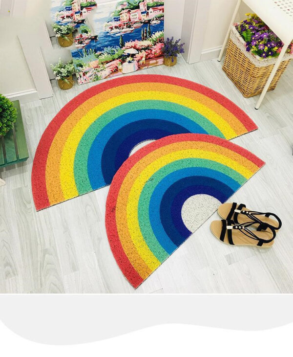 Rainbow bath mat