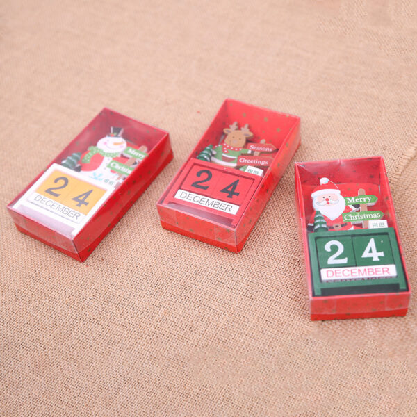 Christmas wooden calendar decorations - Image 3