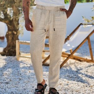 Cotton And Linen Trousers