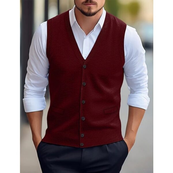 Wool Knit Cardigan - Image 3