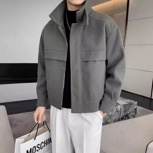 Korean Style Woolen Jacket - Image 6