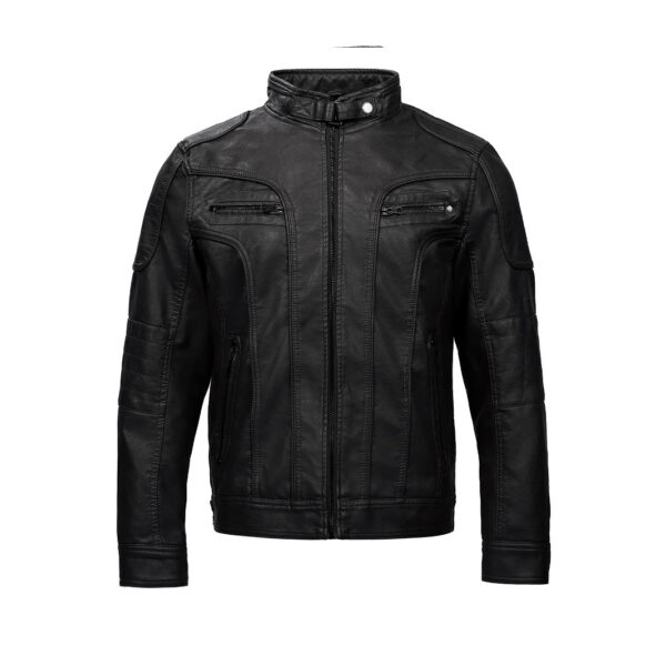 PU Leather Motorcycle Jacket
