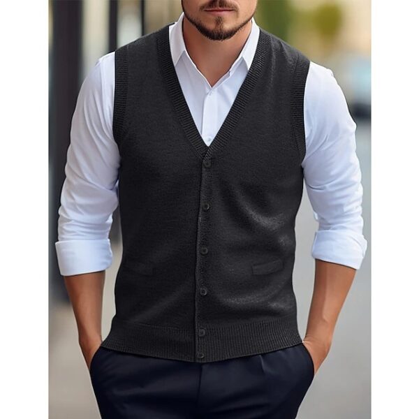 Wool Knit Cardigan - Image 8