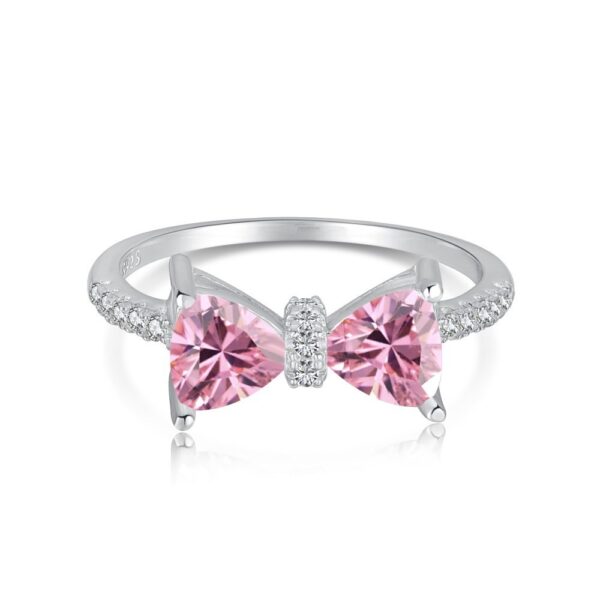 S925 Sterling Silver Bow Women's Ring - Image 2