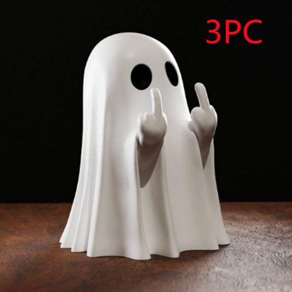 Halloween Middle Finger Love Ghost Ornaments - Image 9