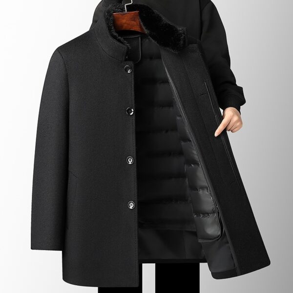 Wool Overcoat Detachable - Image 5