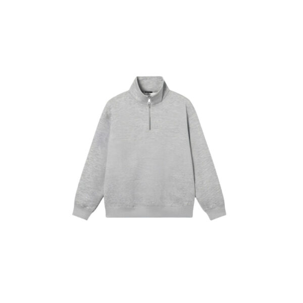Half Zipped Stand Collar Sweater - Image 2