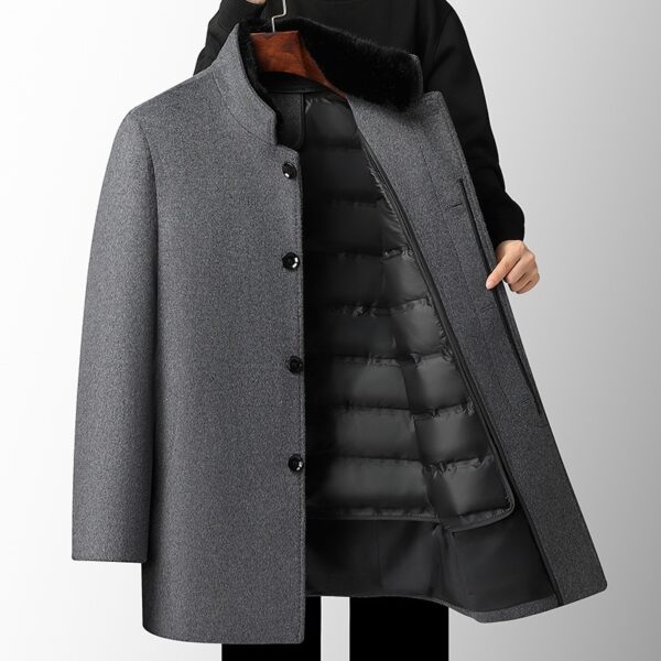 Wool Overcoat Detachable - Image 4