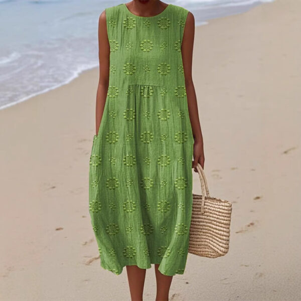 Women's Fashionable Loose All-match 3D Printing Dress - Image 5