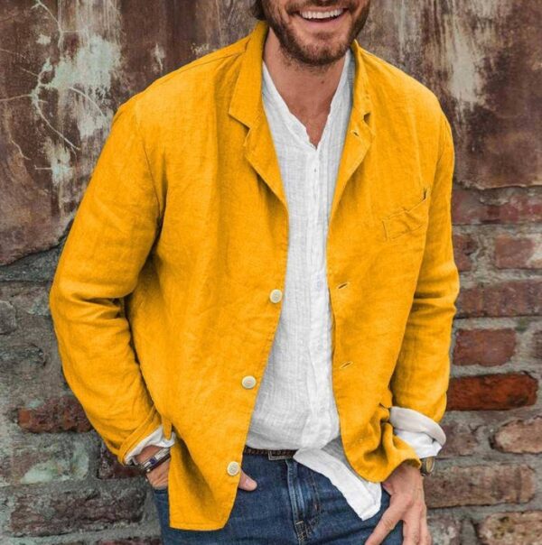 Cotton And Linen Jacket - Image 4
