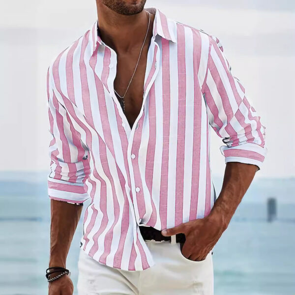 Striped Long Sleeved Shirt - Image 7
