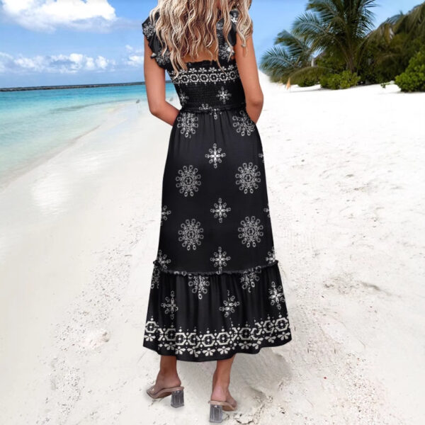 European And American Sweet Personalized Fashion Seaside Vacation Style Summer Dress - Image 5