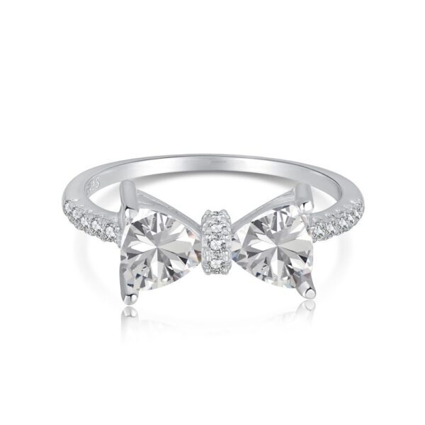 S925 Sterling Silver Bow Women's Ring - Image 4
