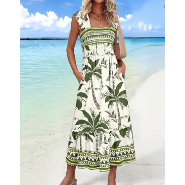 European And American Sweet Personalized Fashion Seaside Vacation Style Summer Dress - Image 2