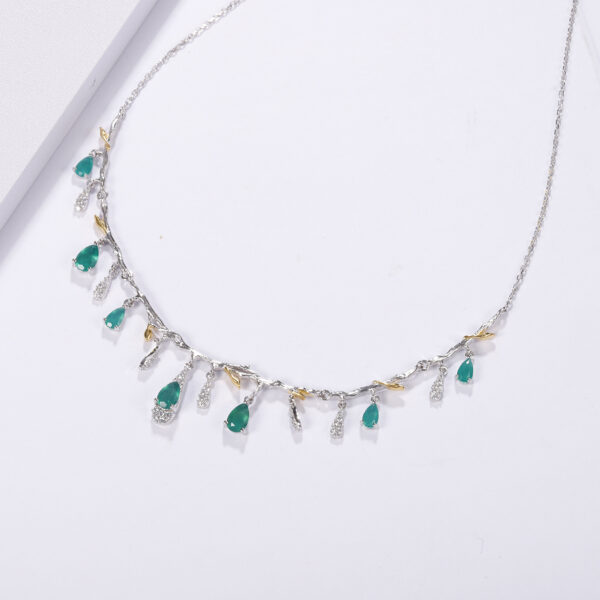 S925 Silver Natural Topaz Necklace - Image 9