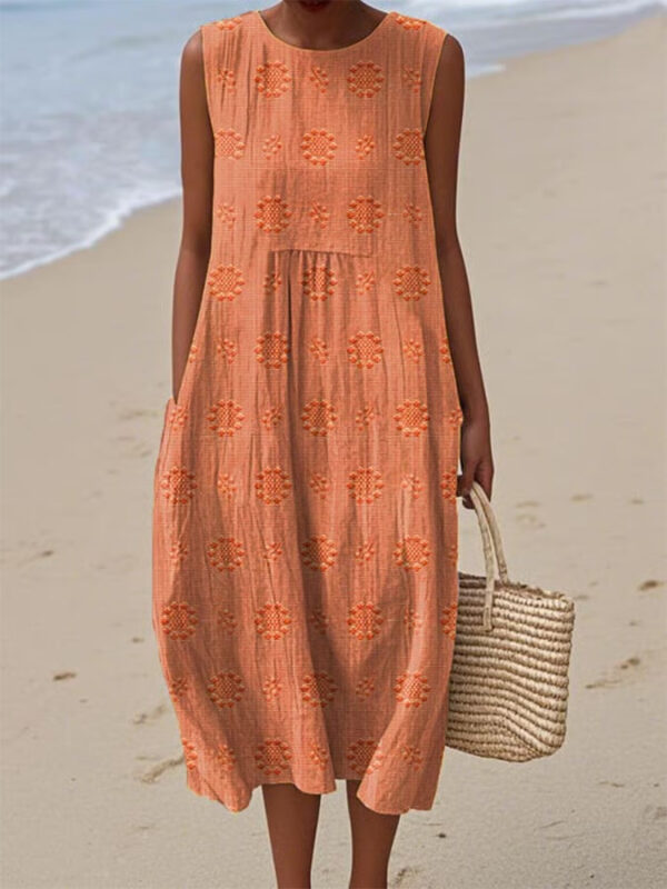 Women's Fashionable Loose All-match 3D Printing Dress - Image 6