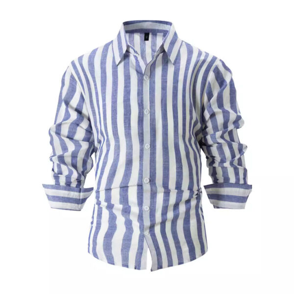 Striped Long Sleeved Shirt - Image 8