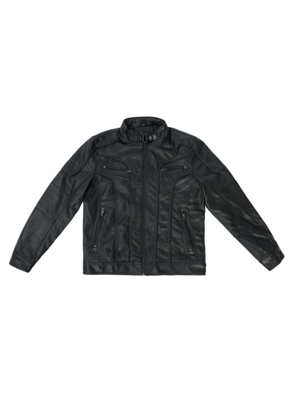 PU Leather Motorcycle Jacket - Image 2