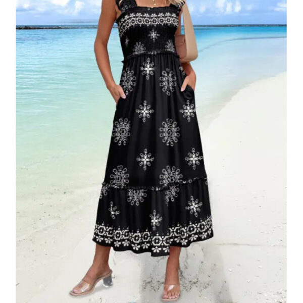 European And American Sweet Personalized Fashion Seaside Vacation Style Summer Dress - Image 4