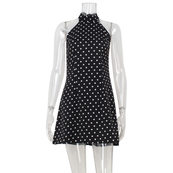 Polka Dot Printed Sexy Pure Desire A- Line Dress - Image 5