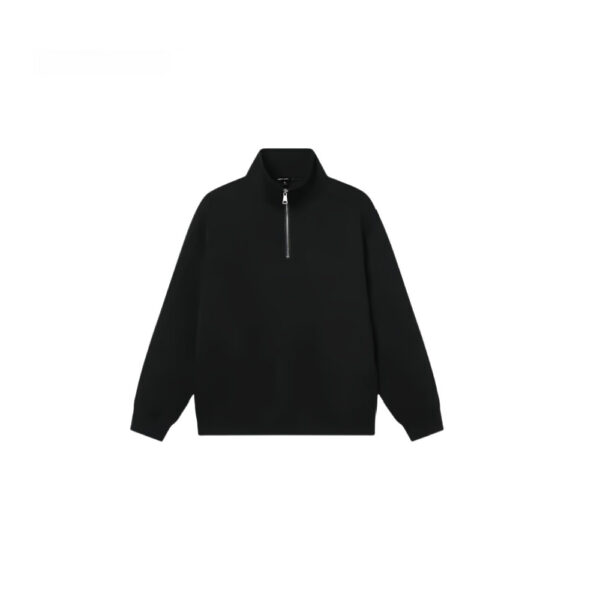 Half Zipped Stand Collar Sweater - Image 3