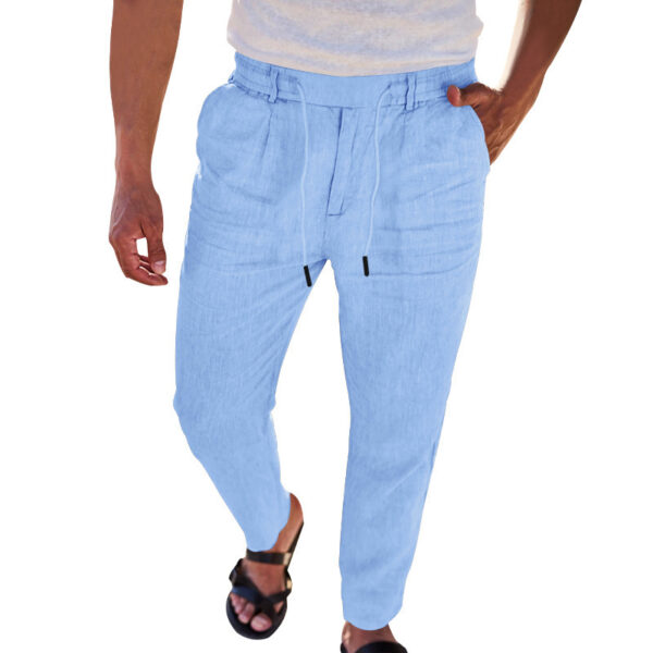 Cotton And Linen Trousers - Image 8