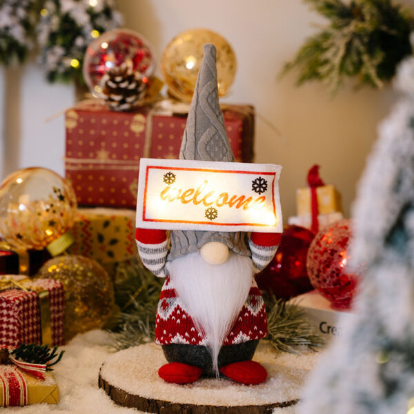 Christmas Fabric Decorative Faceless Doll Ornament Christmas Decorations - Image 3
