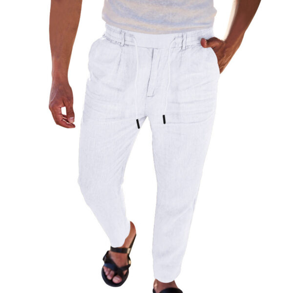 Cotton And Linen Trousers - Image 2