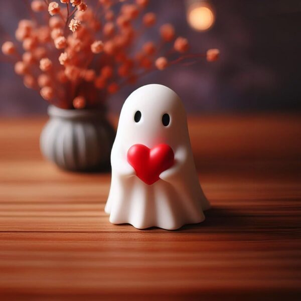 Halloween Middle Finger Love Ghost Ornaments - Image 4