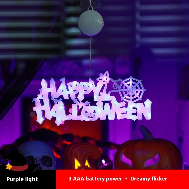 Halloween Decorative Light Door Plate Decorative LED Pendant - Image 7