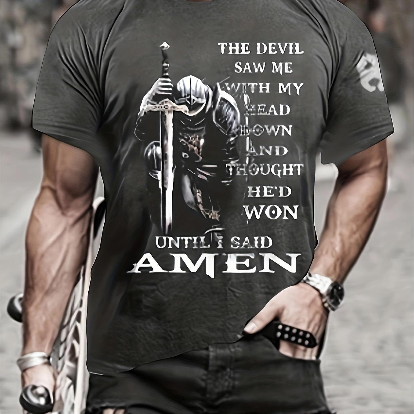 3D Printed T-shirt Men's Summer Casual Breathable Short Sleeve Top - Image 7