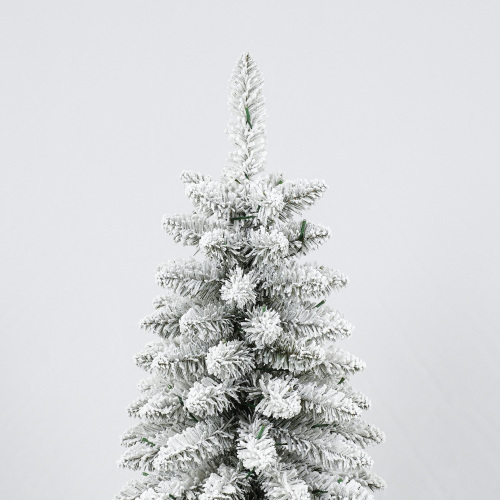 3 Pcs Flocked Artificial Christmas Tree Set With Lights, 4ft 5ft 6ft Christmas Snow Tree Set, Christmas Decor - Image 7