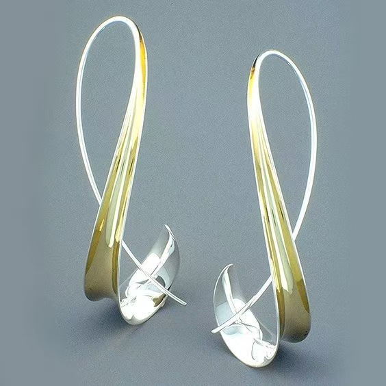 Alloy Women's Retro Simple Geometric Earrings Earrings - Image 4