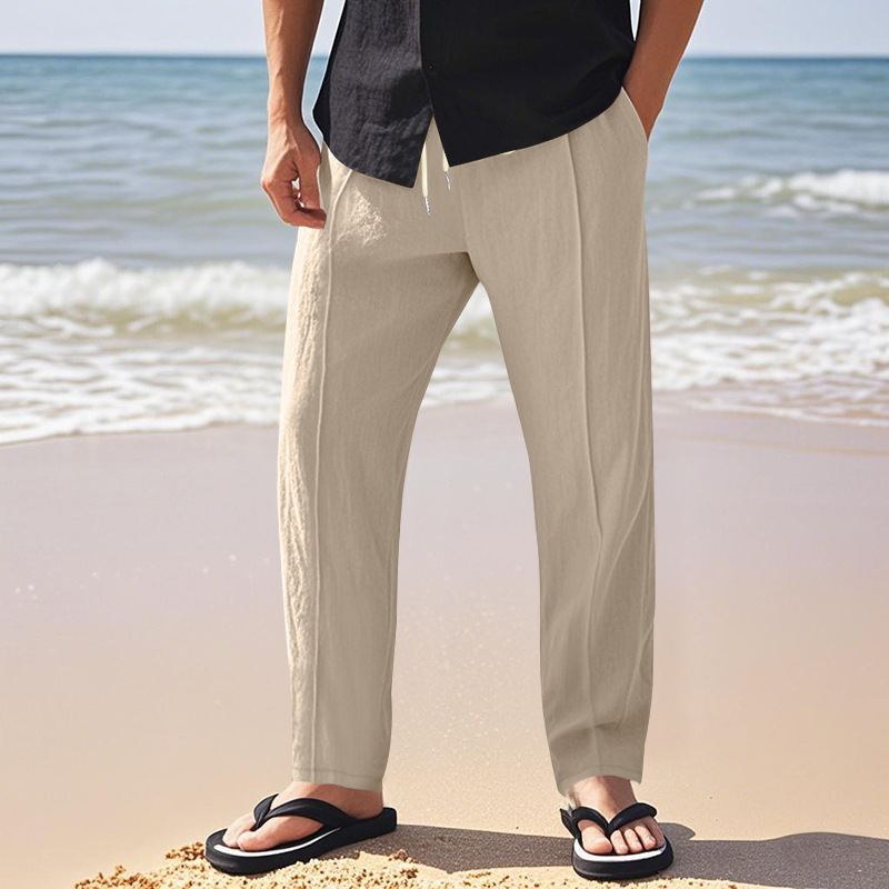 Tether Wide Leg Straight Men's Casual Pants - Image 10