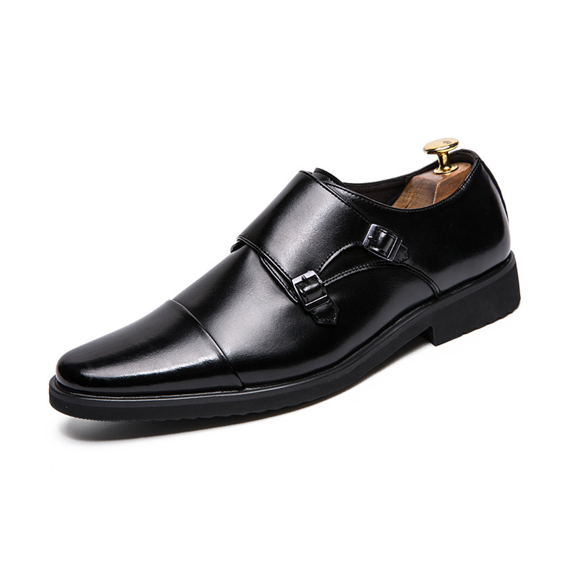 Men's British Slip On Plus Size Leather Shoes - Image 4