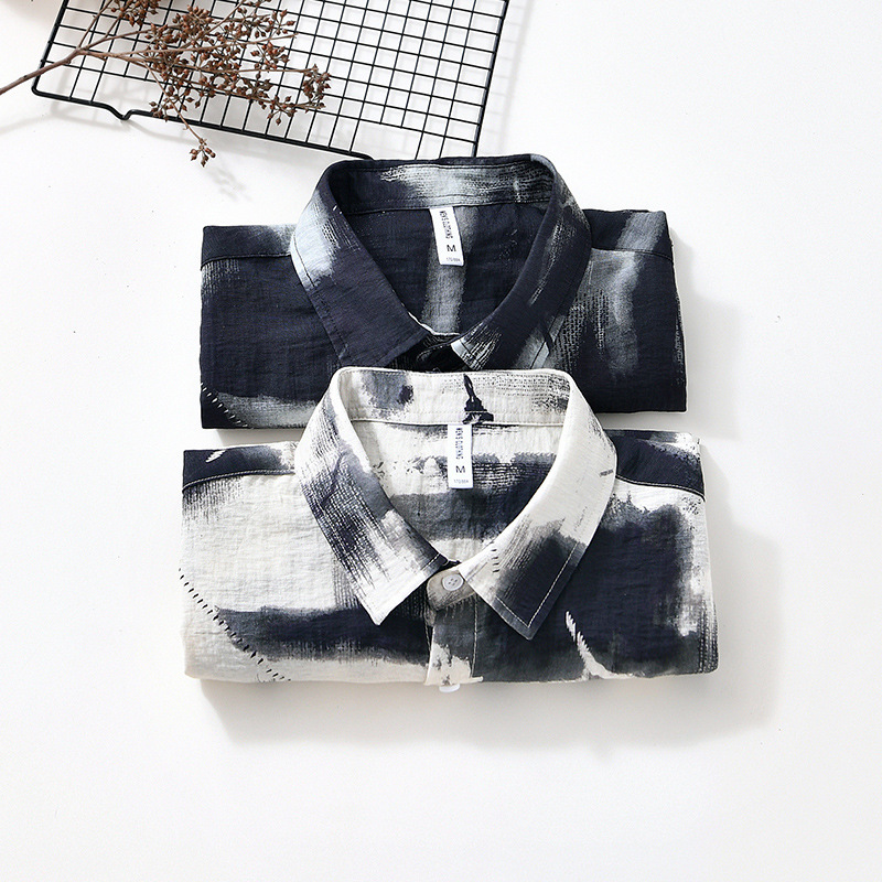 Men's Japanese Personality Printed Short-sleeved Shirt - Image 5