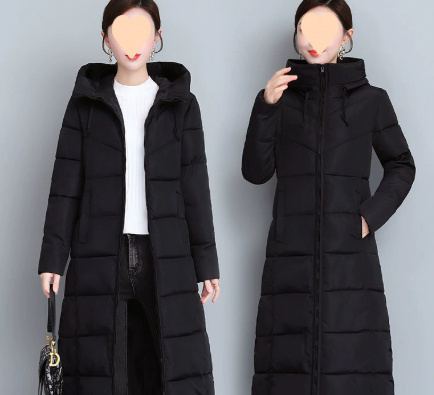 Western Style Plus Size Cotton-padded Clothes Mother's Clothes Winter Clothing Mid-length Cotton-padded Clothes Acrylic Fiber - Image 5