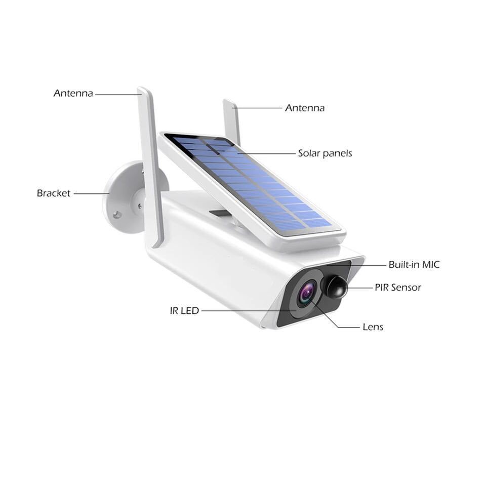 Wireless Wifi Solar Rechargeable Battery Camera - Image 5