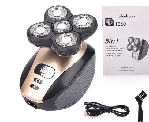 5-Head Electric Shaver 5-In-1 Rechargeable Razor - Image 8