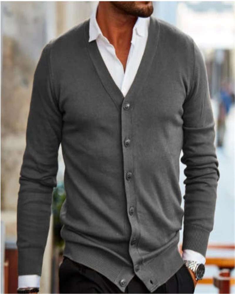 Fashion Simple Casual Men's Sweater Jacket - Image 3