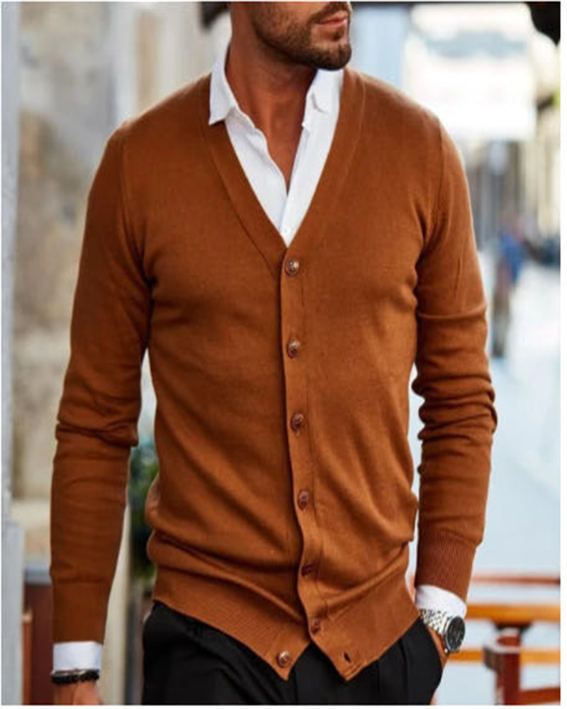 Fashion Simple Casual Men's Sweater Jacket - Image 7