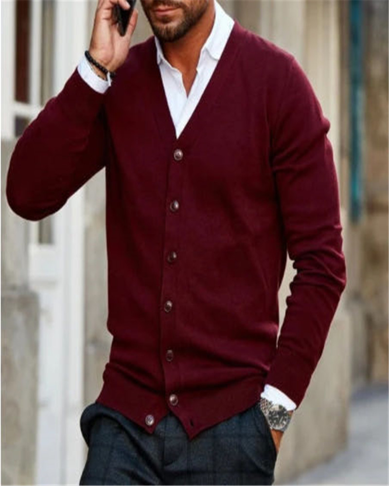 Fashion Simple Casual Men's Sweater Jacket - Image 4