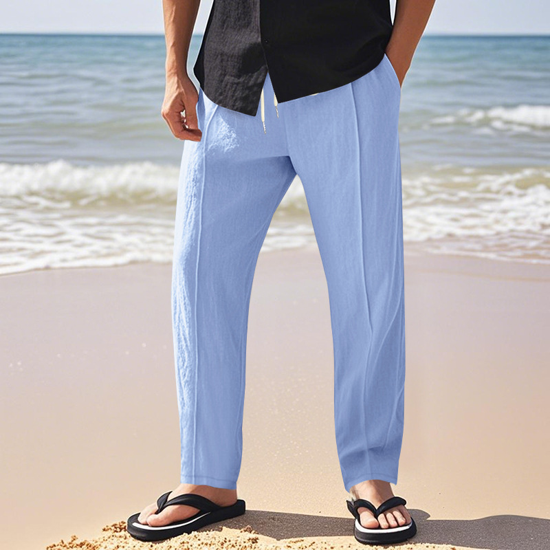 Tether Wide Leg Straight Men's Casual Pants - Image 7