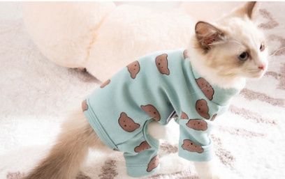 Clothes Ins Puppet Cat British Short Cat Cat Anti-hair Shed Four-legged Clothing Hairless - Image 2