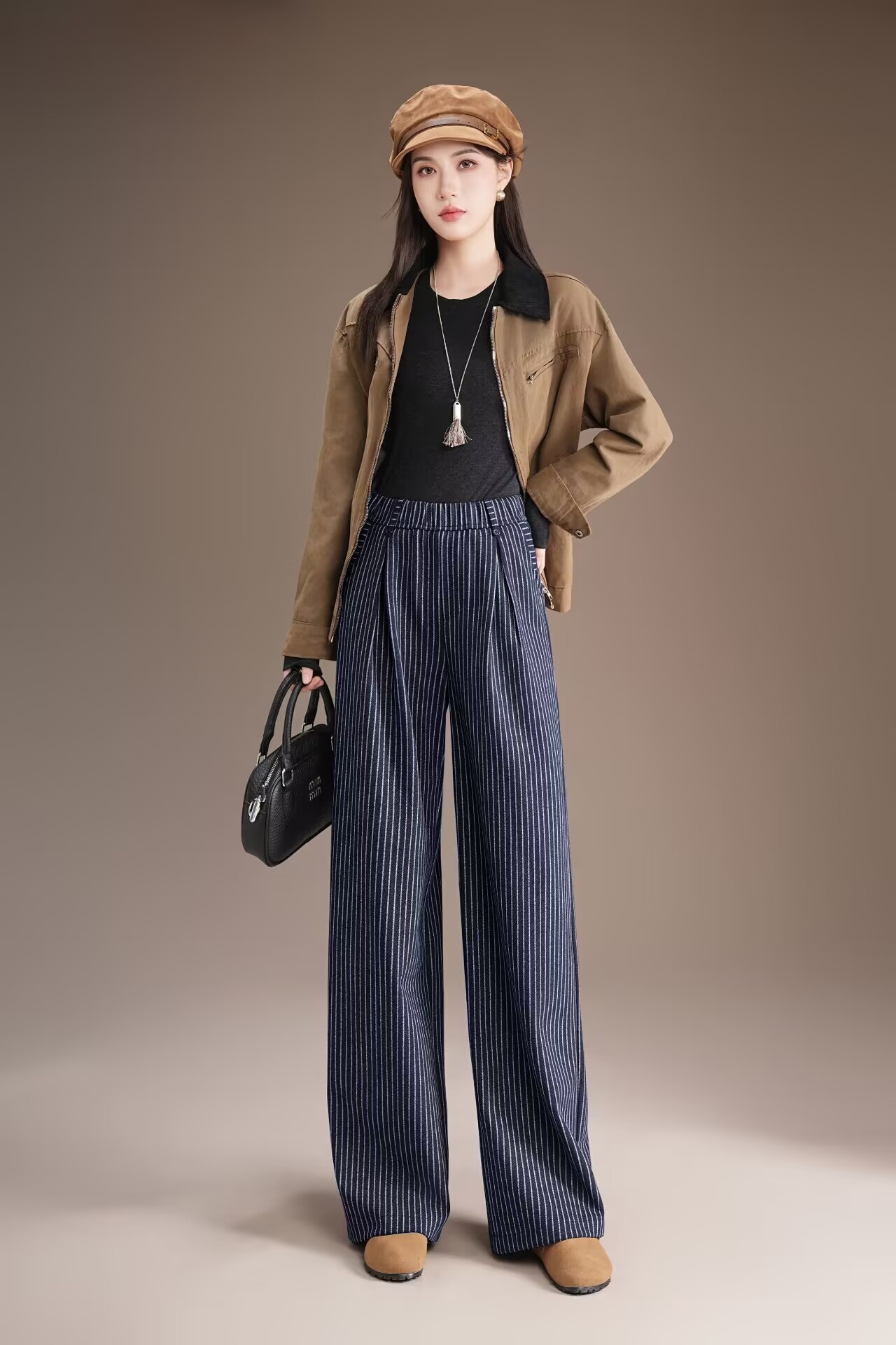 Women's Loose Fashion Slimming Draping Straight Pants - Image 7
