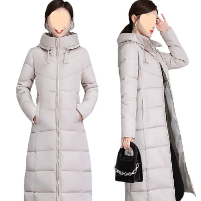 Western Style Plus Size Cotton-padded Clothes Mother's Clothes Winter Clothing Mid-length Cotton-padded Clothes Acrylic Fiber - Image 6
